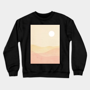 Abstract soft pastel landscape Crewneck Sweatshirt